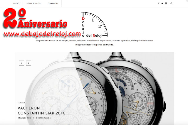 2º ANIVERSARIO del blog Debajo del Reloj 2º ANIVERSARIO del blog Debajo del Reloj
