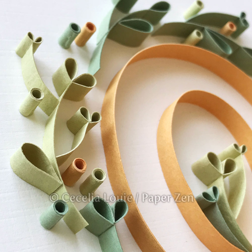 to Paper Zen Cecelia Louie Quilling Letter O Tutorial Wreath