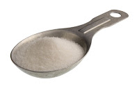 measuring spoon of salt