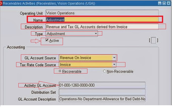 oracle r12 please correct the receivable account assignment