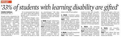 The Asian Age article on disability myths