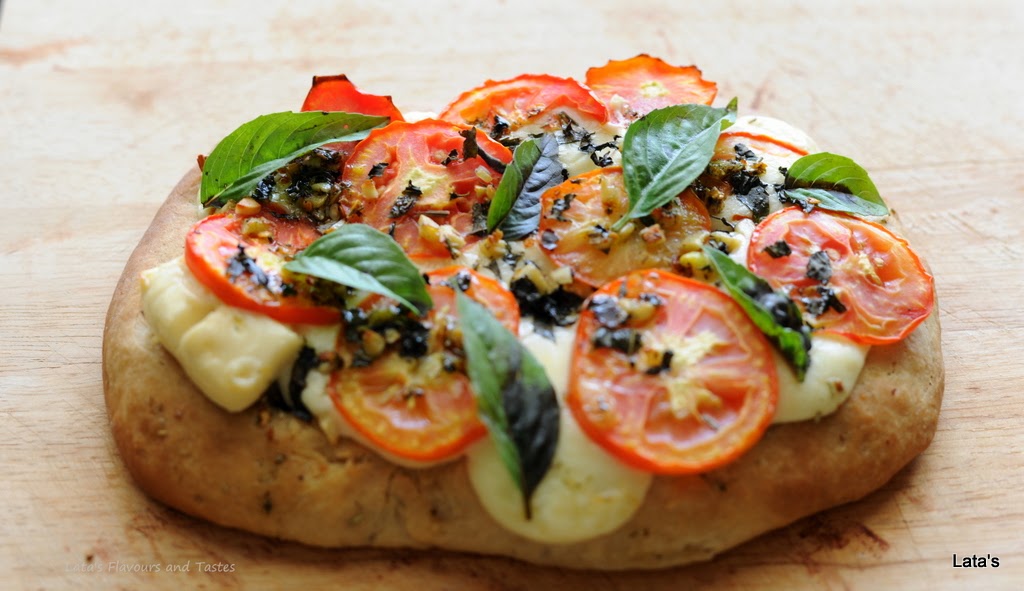 Flavours and Tastes: Focaccia Caprese - We Knead to Bake 13