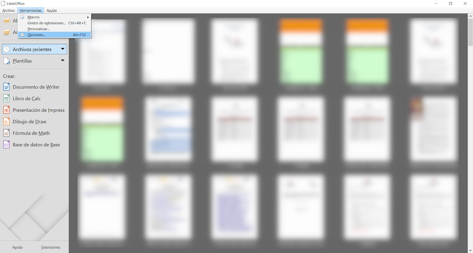 Cambiar el aspecto de tu LibreOffice Aplicaciones de Libre Uso