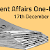 Current Affairs One-Liner: 17th December 2019