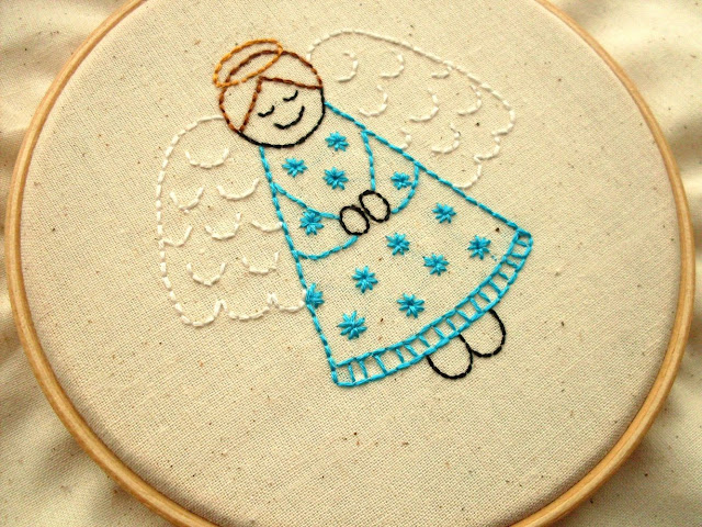 Angel Embroidery Pattern