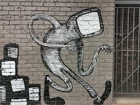 Street art by Skulk in Miller Sydney