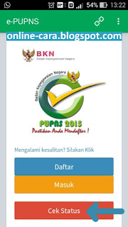 Cara Login PUPNS 2015 di Android Cara daftar PUPNS bkn Android