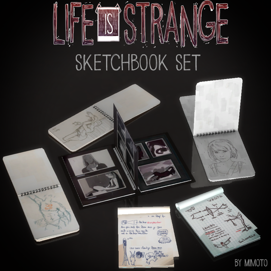 My Sims 4 Blog Life Is Strange Max Room and Sketchbook Set by Mimoto