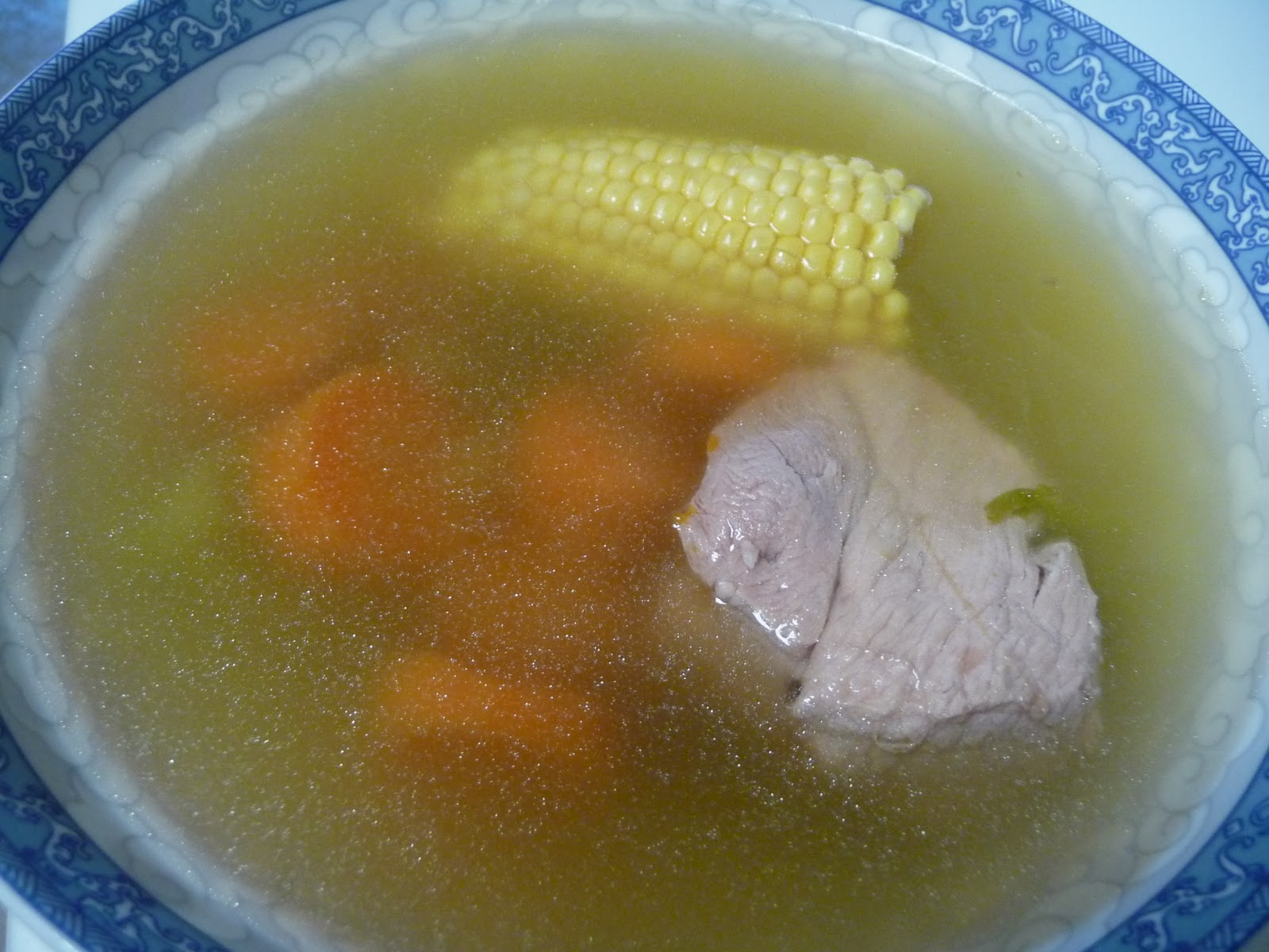 家家酒home Corn soup with pork ribs and celery