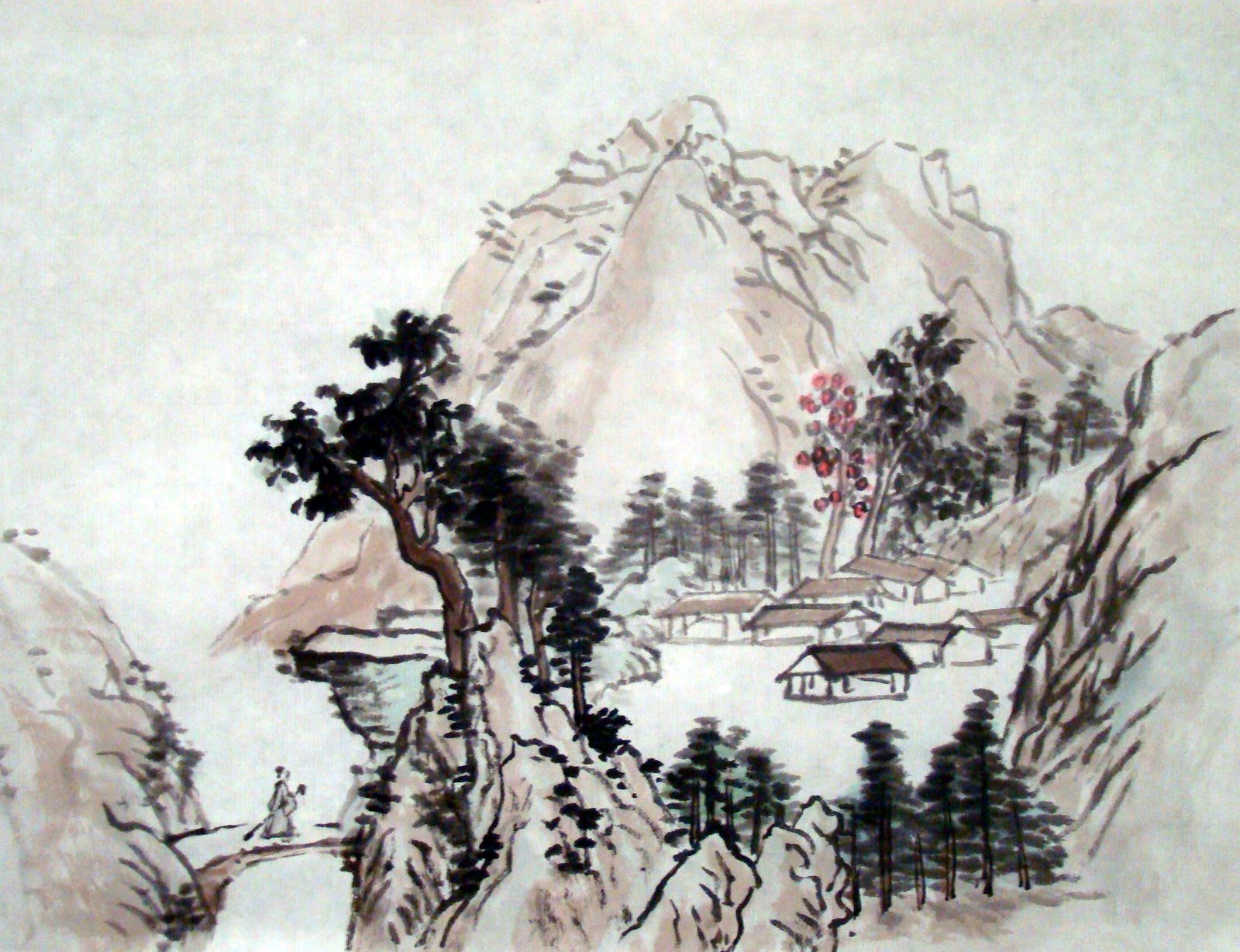 Chinese Brush Painting Diana Wong Landscape