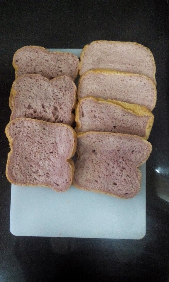 Happy Home Recipe PURPLE SWEET POTATOES BREAD Bread Maker Recipe