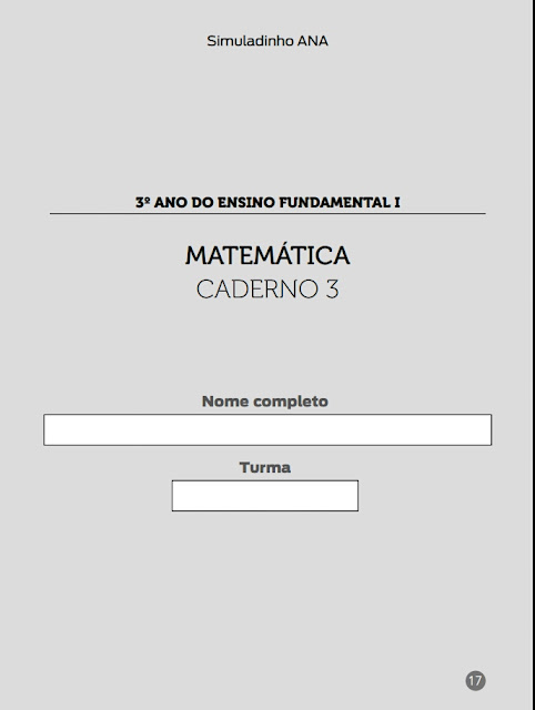 SIMULADO MATEMÁTICA - ANA SIMULADO MATEMÁTICA - ANA