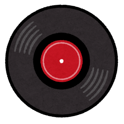 レコードディスクのイラスト