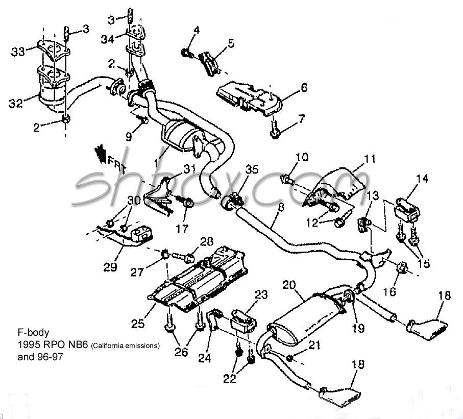 CAMARO 97 camaro rs engine diagram 