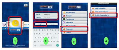 cara blokir kartu atm bri melalui internet banking bri