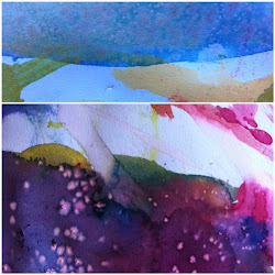 salt painting watercolor water know