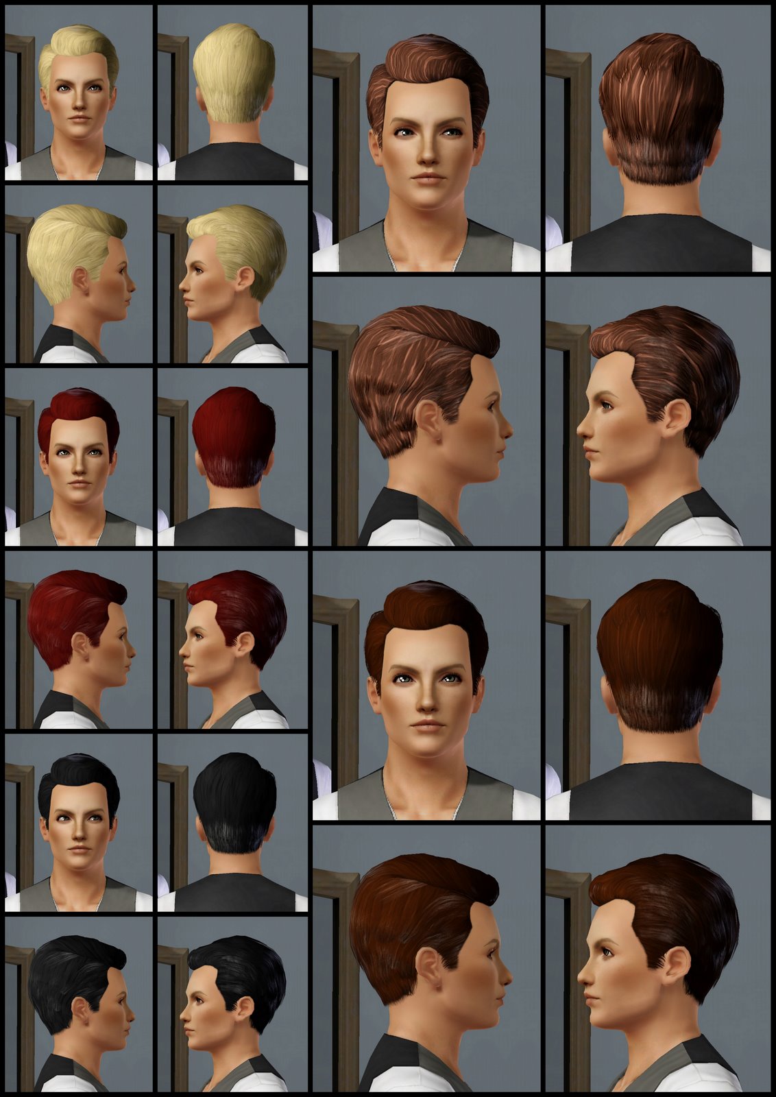 The Sims 3 Store Hair Showroom Clean and Crisp