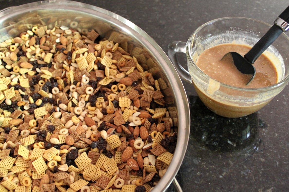 A Teaspoon and A Pinch Peanut Butter Chex Mix