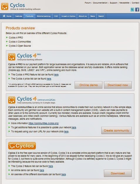 Cyclos 4 PRO, Cyclos 4 Communities, Cyclos mobile apps