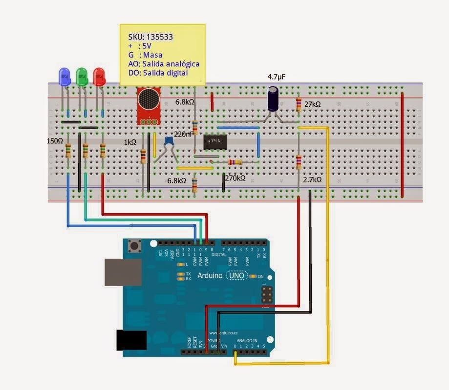 Órgano de luces con Arduino