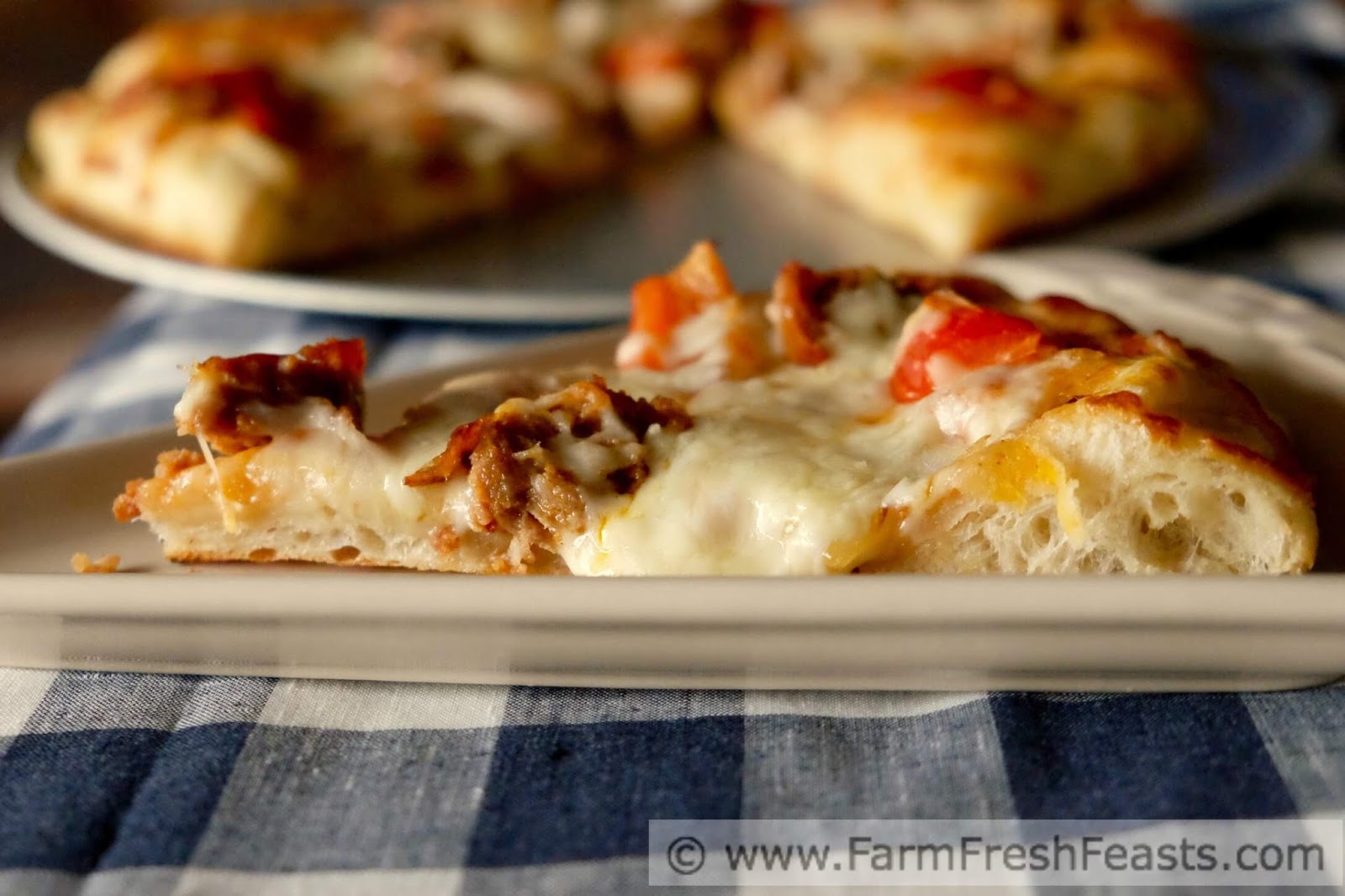Farm Fresh Feasts Grilled Sausage and Peppers Pizza