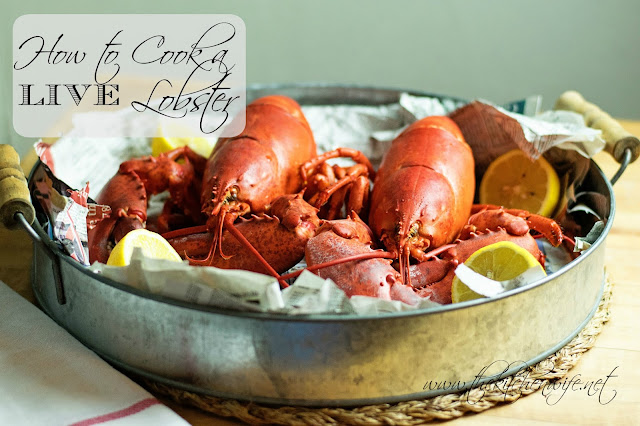 How to cook a live lobster. 