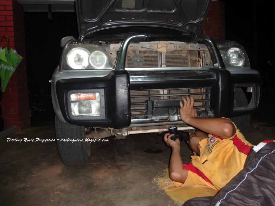 Kereta Kembara Proses Tukar Bumper ♥ Darling Ninie Family Stories