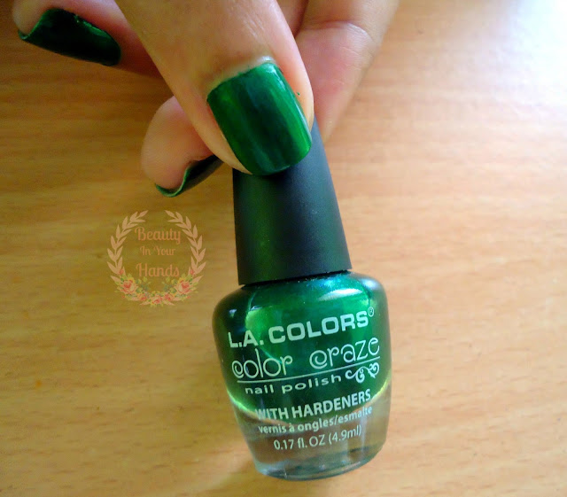 Beauty In Your Hands L.A. Colors Color Craze nail polish with hardeners