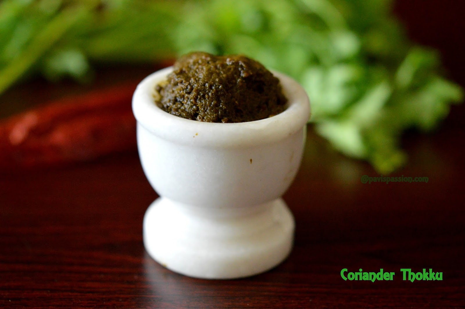 PavisPassion Kothamalli thokku Coriander Thokku Coriander Pickle Recipe