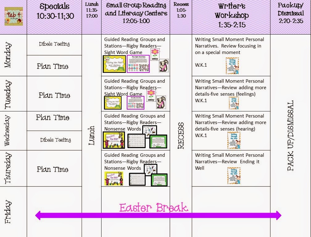 Fab4 Lesson Plans for the Week of April 14, 2014