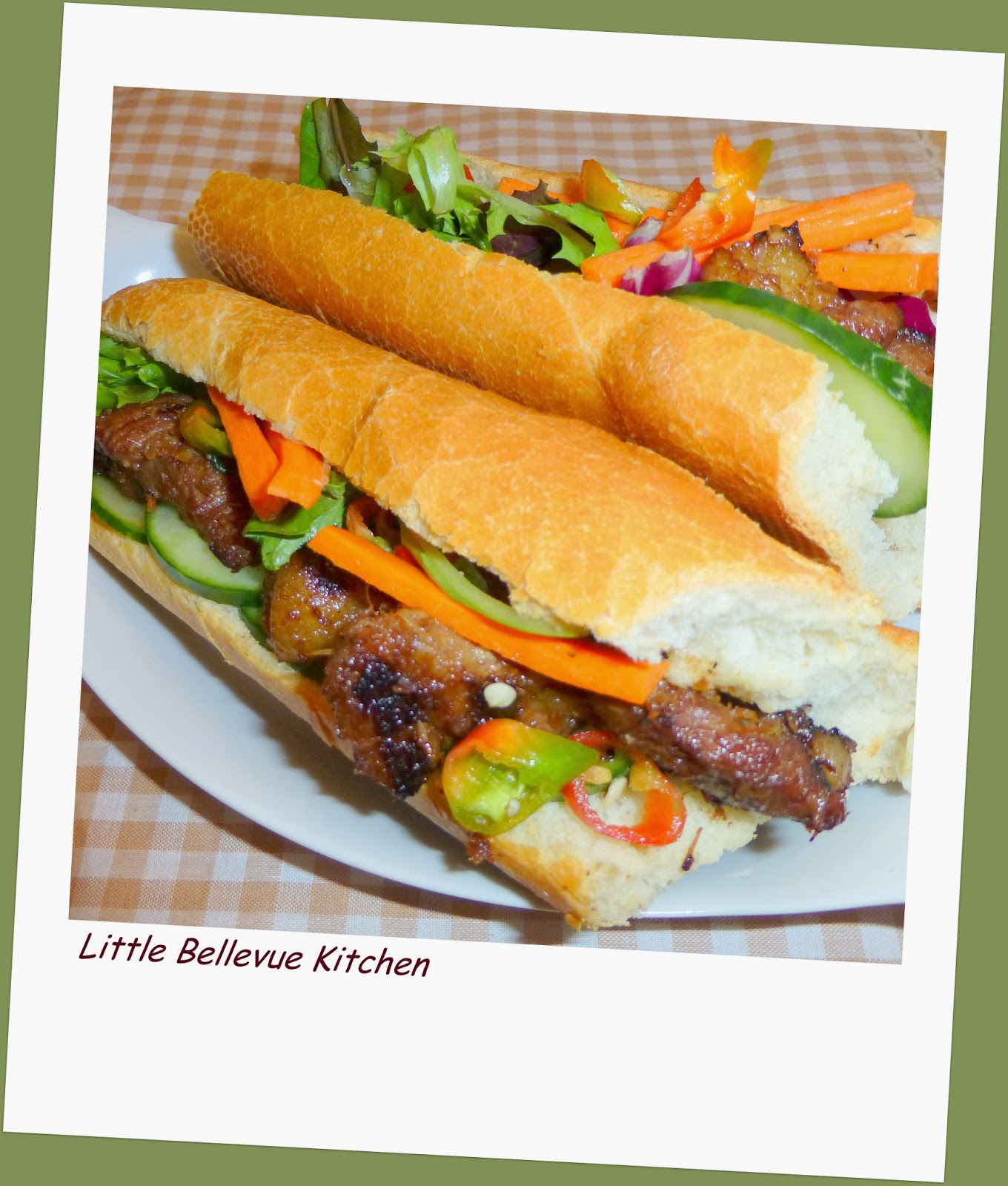 Little Bellevue Kitchen Vietnamese Grilled Pork Sandwich (Banh Mi Thit