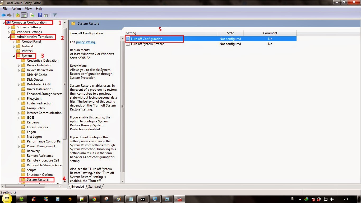 3 Cara Disable dan Enable System Restore Windows ~ Pripun Carane