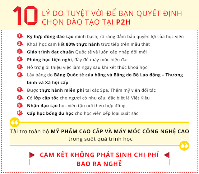 lý do nên học spa tại học viện thẩm mỹ Quốc Tế P2H lý do nên học spa tại học viện thẩm mỹ Quốc Tế P2H