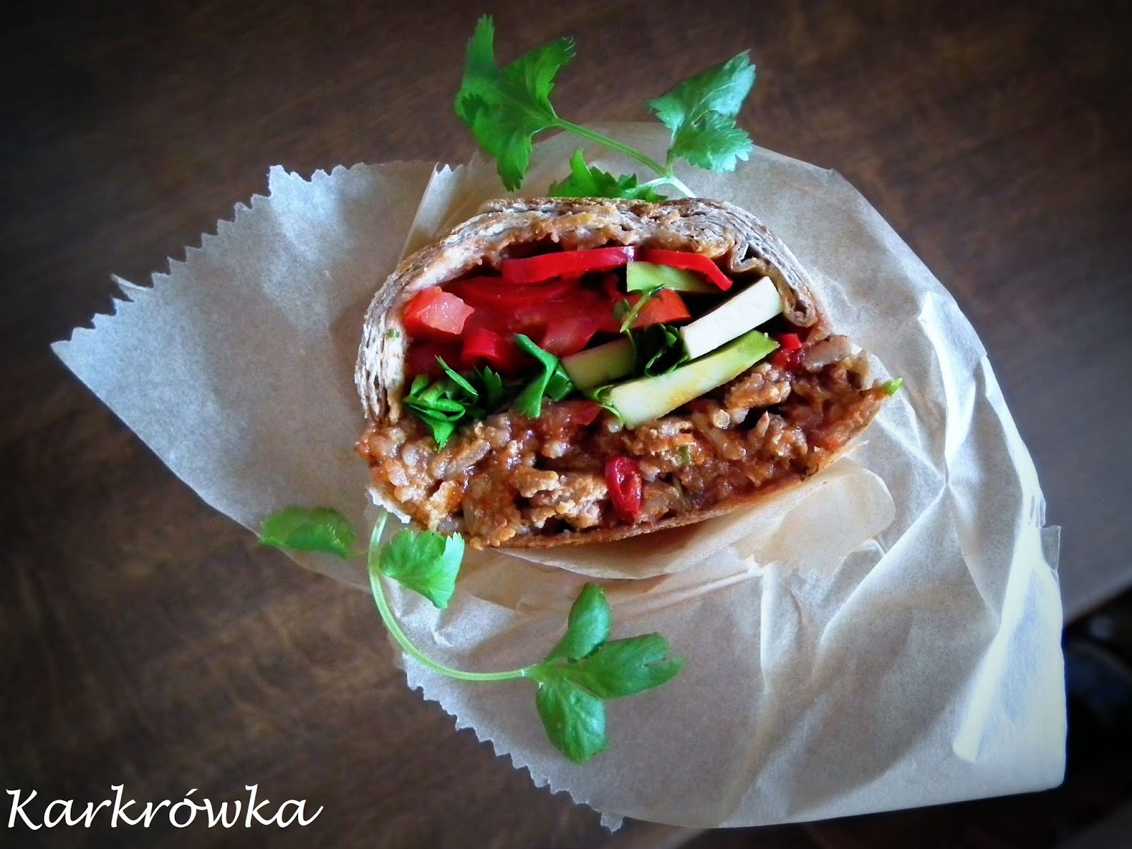 Fit burrito z indykiem