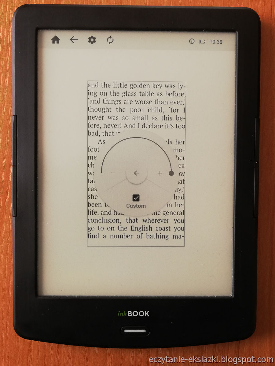 PocketBook Reader InkBOOK LUMOS – największa wartość marginesów