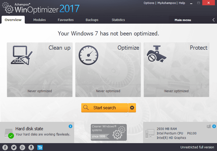 Ashampoo Winoptimizer 2017 Serial Key