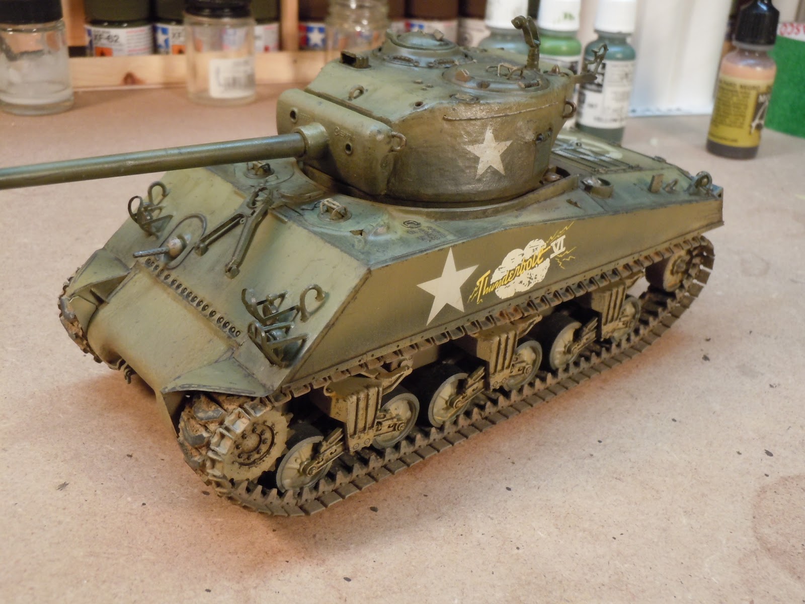 Joe G Model Hobby: Update Sherman M4A3 (76mm) Thunderbolt VI