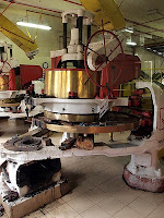 Rolling machine undergoing maintenance, Boh Tea plantation