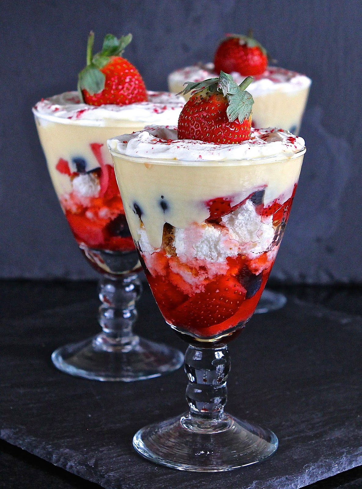 Gluten Free Alchemist 'Angelic' Strawberry & Cointreau Trifle (gluten