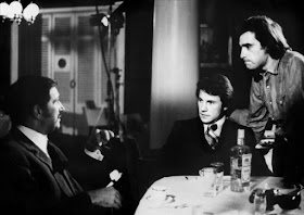 Danova (left) with Harvey Keitel and Martin Scorcese on the set of the 1973 cult movie Mean Streets