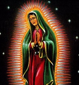 Virgen de Guadalupe Imagen de la Virgen de Guadalupe uniendo las manos