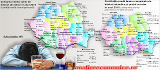 Topul regiunilor după consumul de alcool