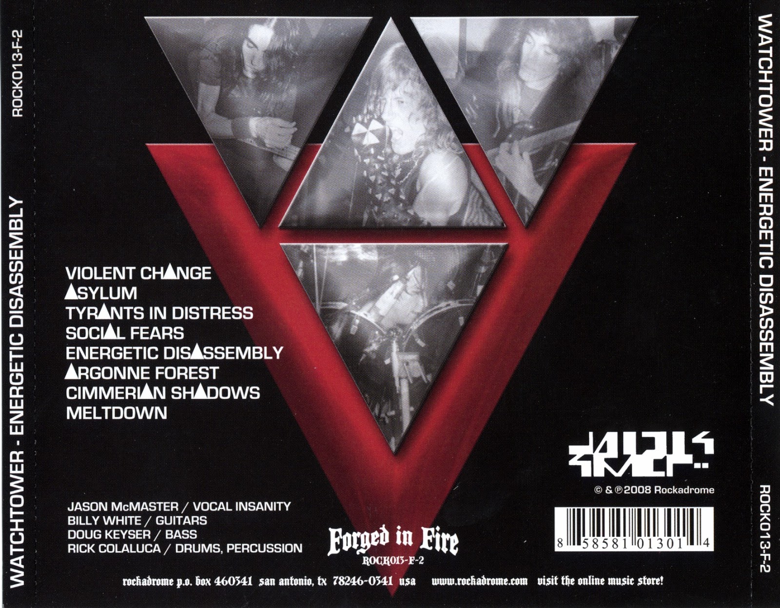 BlooD AnD HonoR MetaL WatchTower Energetic Disassembly (1985