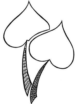 Leaf Shape Mandala Sketch 