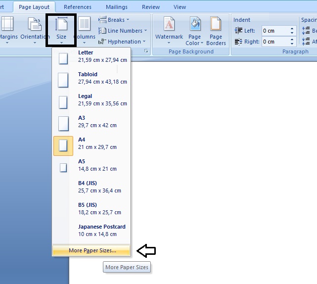 cara mengatur ukuran kertas di word cara mengatur ukuran kertas di word