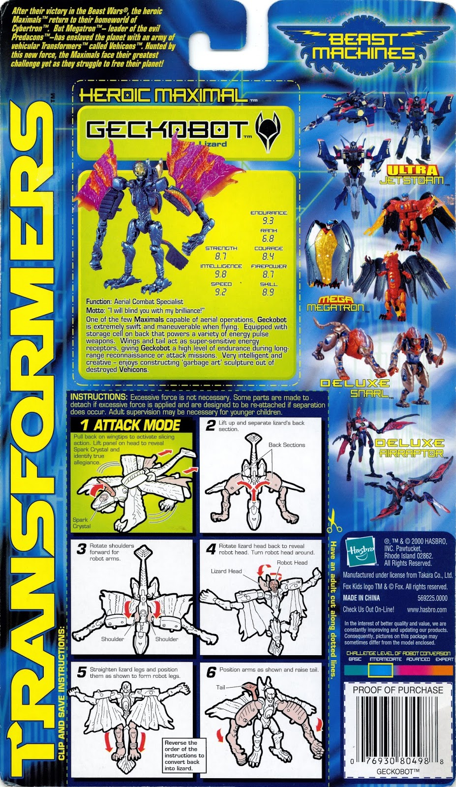 beast machines geckobot