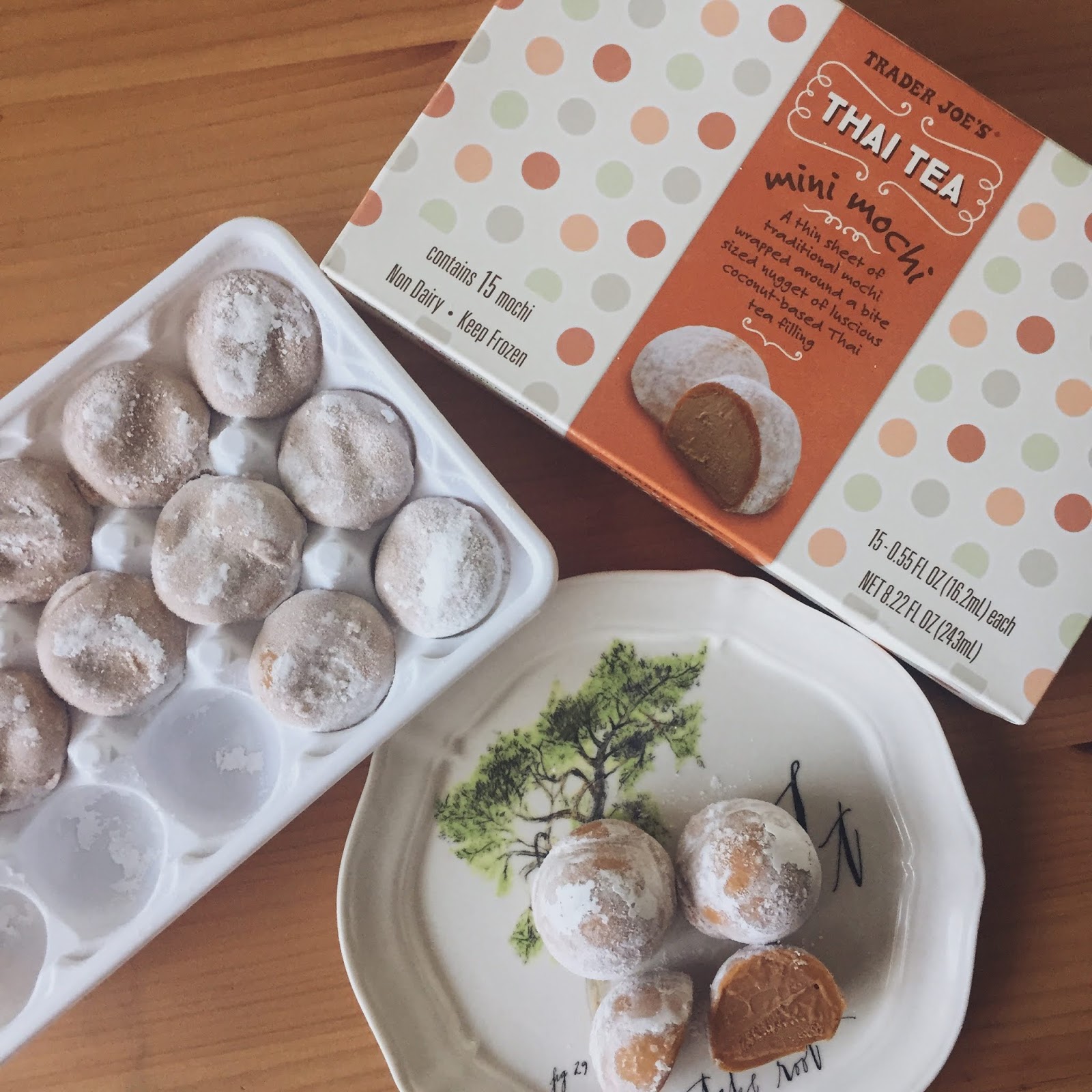 Trader Joe's Thai Tea Mini Mochi