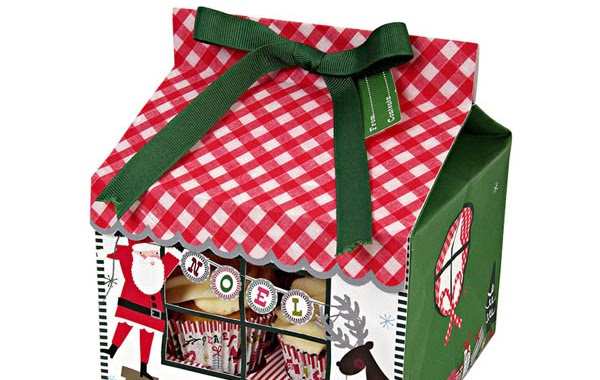Dollar store christmas 3-tier tray CHRISTMAS BOXES