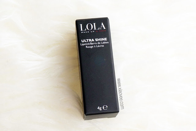 LOLA MAKEUP Ultra Shine Lipstick review, LOLA makeup lipstick review, LOLA cosmetic from UK lipstick review