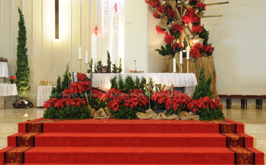 Serafien Perangkai Bunga Liturgis Dekorasi  Natal